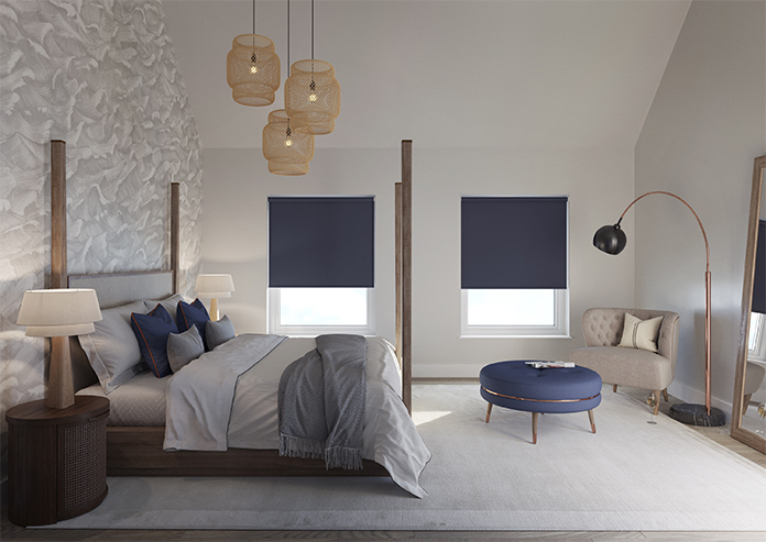 Trinity (Blackout), Navy - Twist&Fit Roller Blind - Image 8
